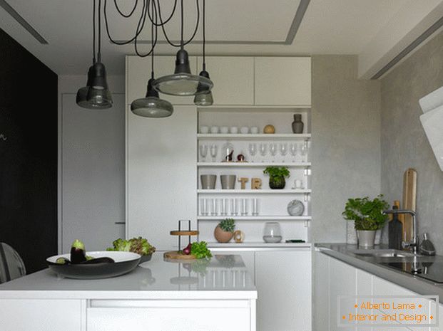 dizajn lijepe otočke kuhinje u privatnoj kućiфото