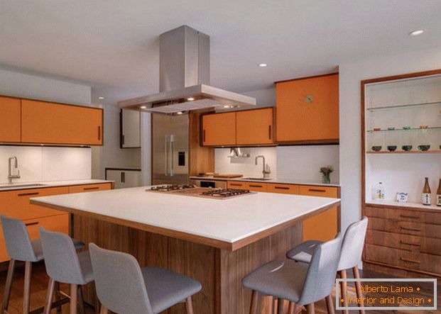 kuhinjski dizajn otok u privatnoj kući