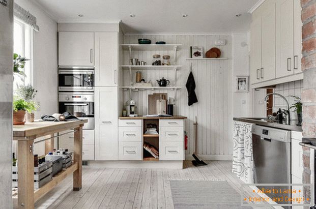 dizajn male kuhinje u privatnoj kući фото