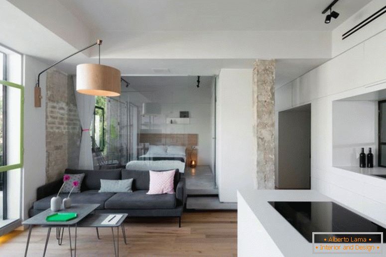 Tel-Aviv-stan-sa-japansko-dizajn-utjecaja-sobni-iza-kauč