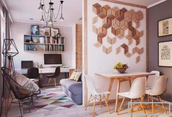 Design studio apartman 40 m2 u skandinavskom stilu