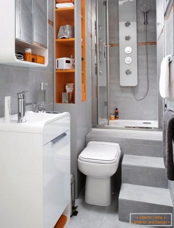 dizajn kupaonice u malim apartmanima