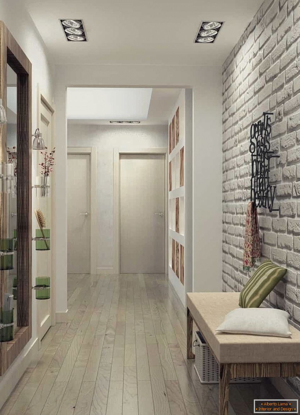 Koridor u jednosobnom apartmanu