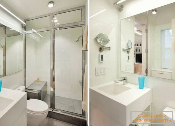 Kupaonica dizajn u malom stanu od 40 četvornih metara