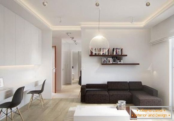Najbolji primjeri dizajna jednosobnog stana od 40 četvornih metara za 2016. godinu
