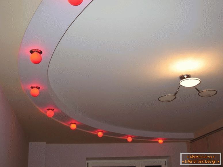 Dizajn stropova od gipsanih ploča - 140 fotografija ideja