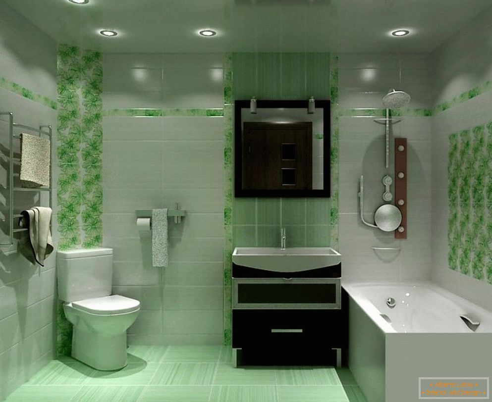 Kupaonica u zelenim bojama