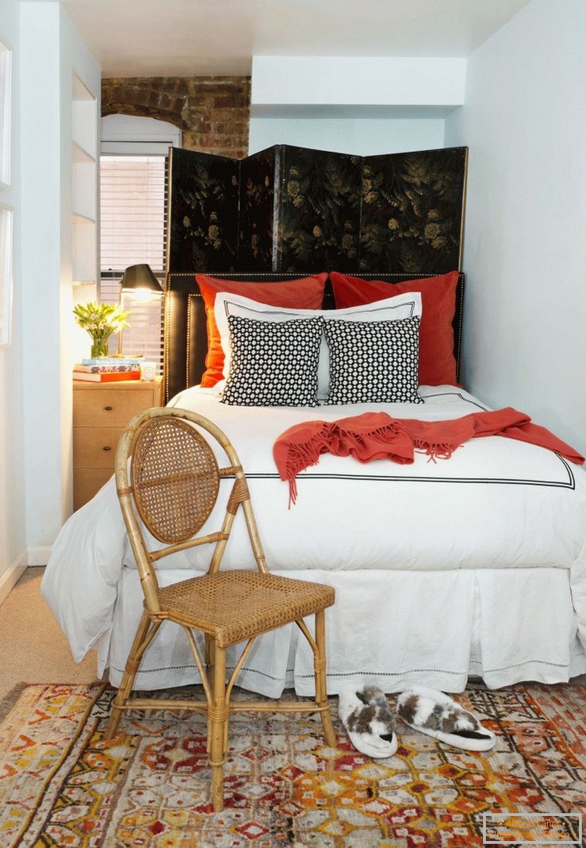 Korištenje orijentalnog stila za dizajn male spavaće sobe