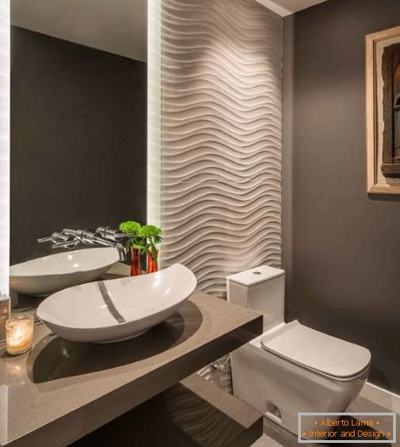 Elegantan dizajn kupaonice u sivim tonovima
