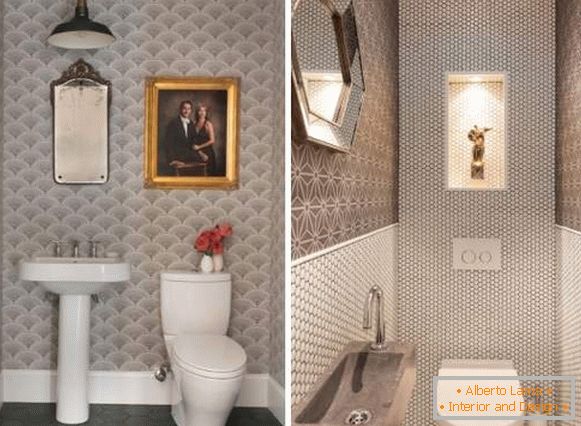 Sivi dizajn WC-a - foto moderne ideje 2017. godine