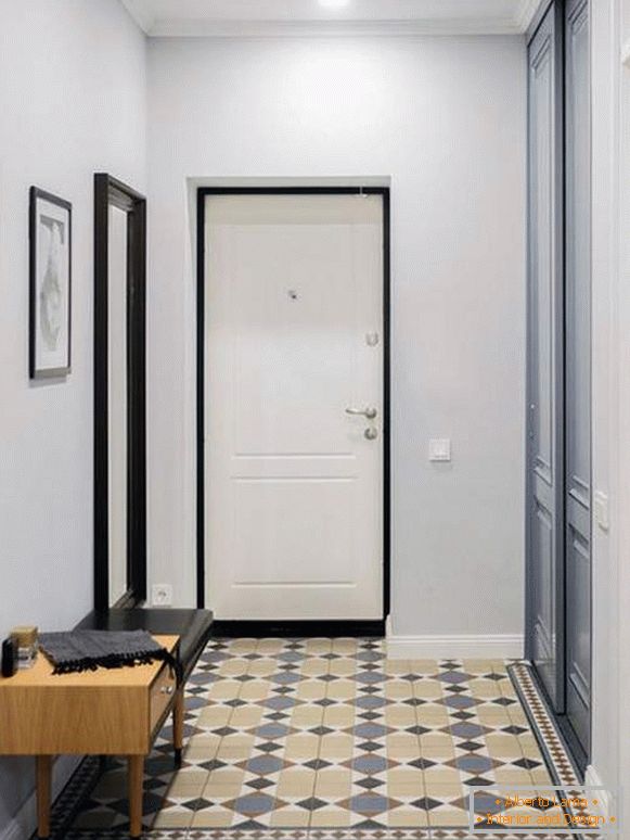dizajn uskog hodnika u stanu, slika 23