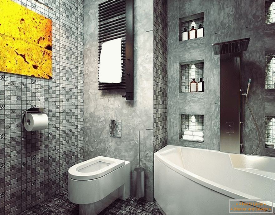Interijer kupaonice u eklektičnom stilu