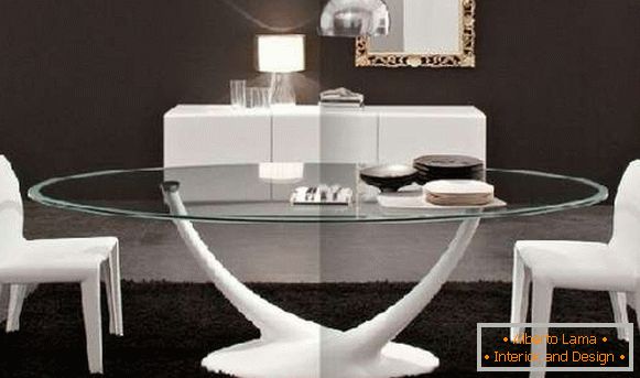 stolovi za dizajnerske staklene stolove, fotografija 15