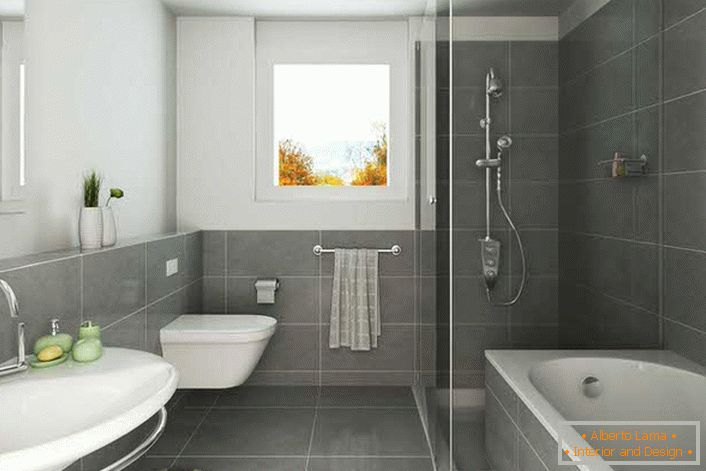 Stil u secesijskom stilu je mekan, neutralan, miran. Klasična kombinacija bijele i crne boje je izvrsna opcija za uređenje kupaonice.