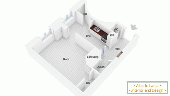 Plan malog stana u Švedskoj