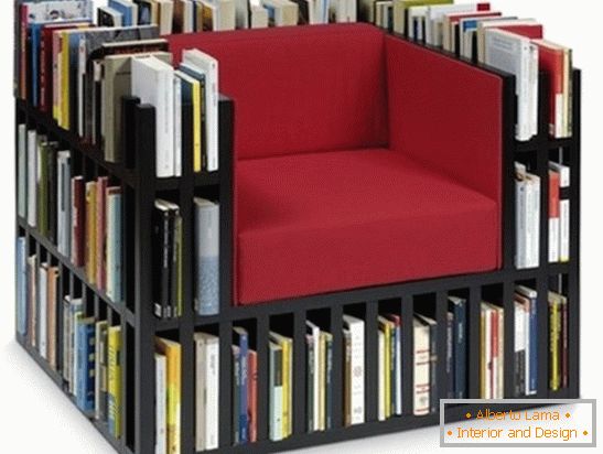 Fotelje s ćelijama za knjige