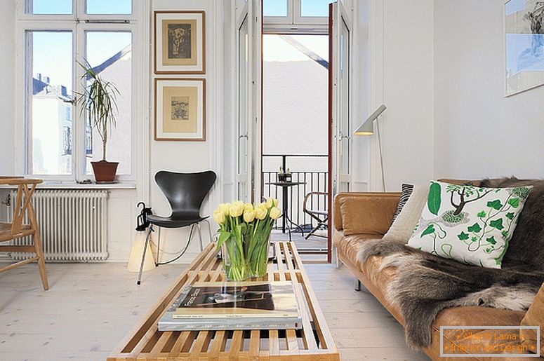 Dnevni boravak luksuznih malih stanova u Švedskoj