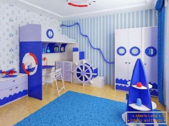 zidne papire u dječjoj sobi za dječake i djevojčice, slika 1