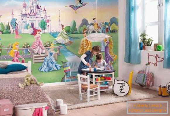 zidne papire u dječjoj sobi za dječake i djevojčice, slika 20