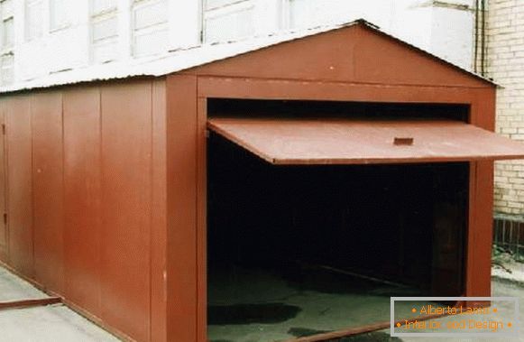 каркасный garaža s vlastitim rukama, slika 17