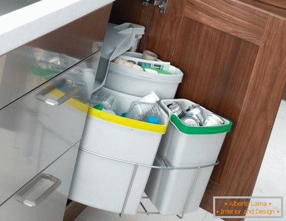 Kako staviti smeće u kuhinju