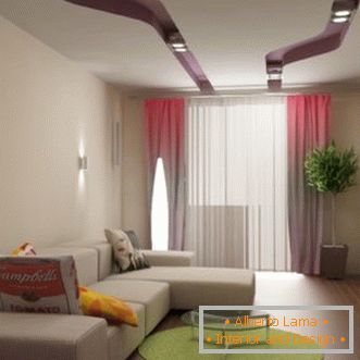 Dnevni boravak u talijanskom stilu - 75 fotografija