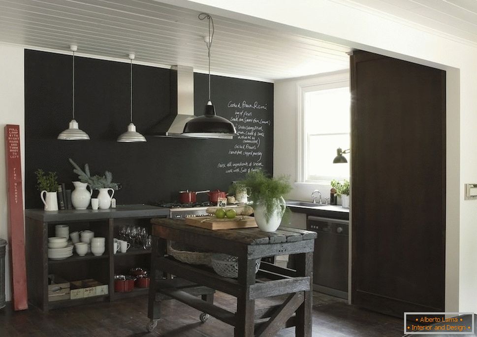 Slate wallpapers на кухне