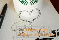 Ilustracije Tomoko Sintani na naočalama Starbucks