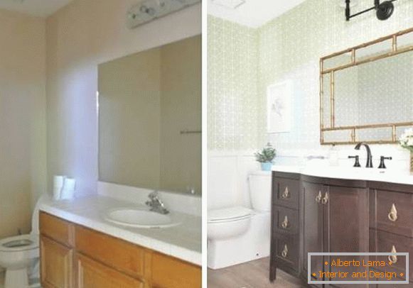 Novi dizajn kupaonice u privatnoj kući prije i poslije