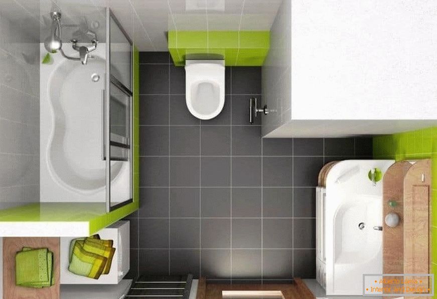 Projektorska kupaonica u kombinaciji s WC-om