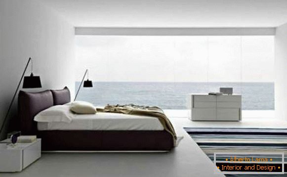 interijer spavaće sobe minimalizam, fotografija 63