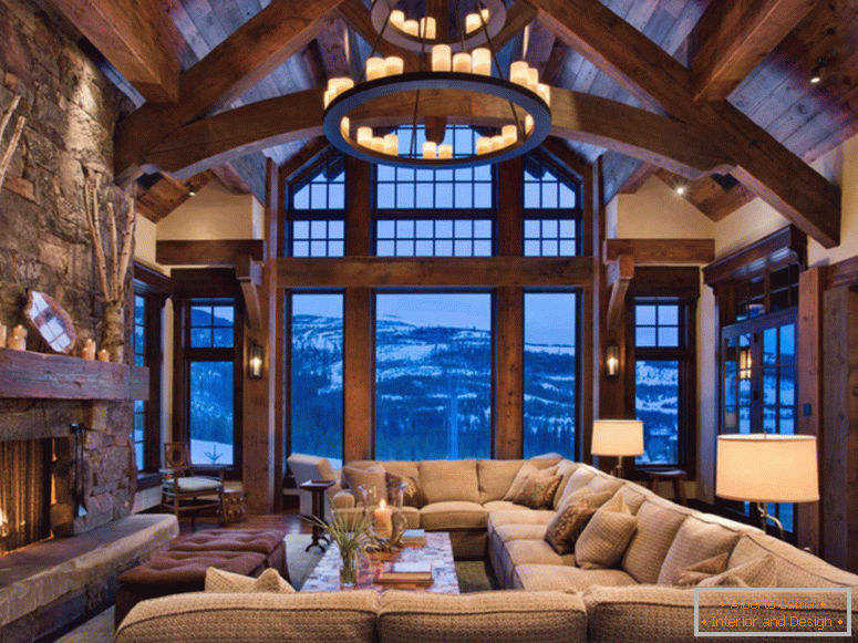 Interijer u stilu chalet - 77 fotografija najboljih