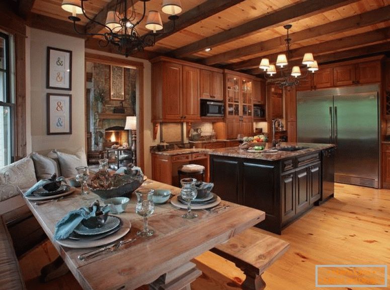 Interijer u stilu chalet - 77 fotografija najboljih