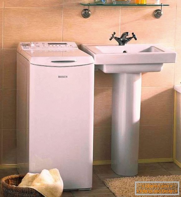 dizajn kupaonice s perilicom za rublje, foto 22