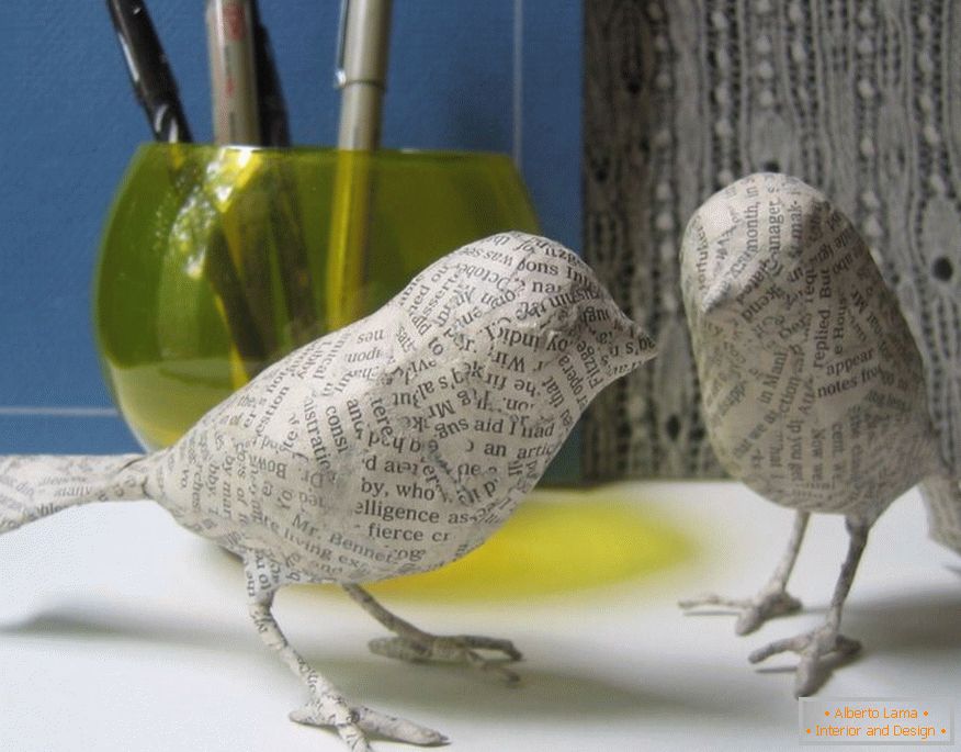 Ptice iz papir-mache
