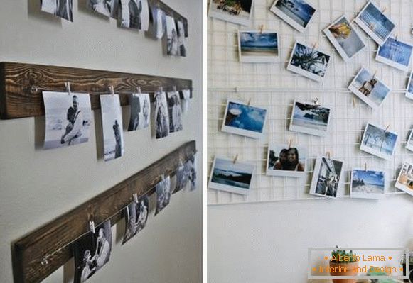Kako objesiti fotografiju na zid na neobičan način