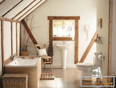 Kupaonica dizajn u rustikalnom stilu