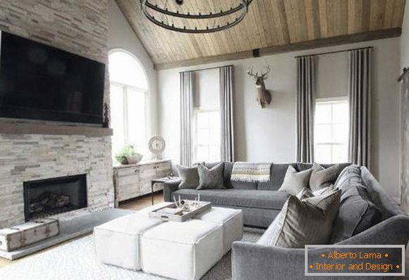 Prekrasna soba u vašoj kući - kombinacija materijala i stilova u unutrašnjosti
