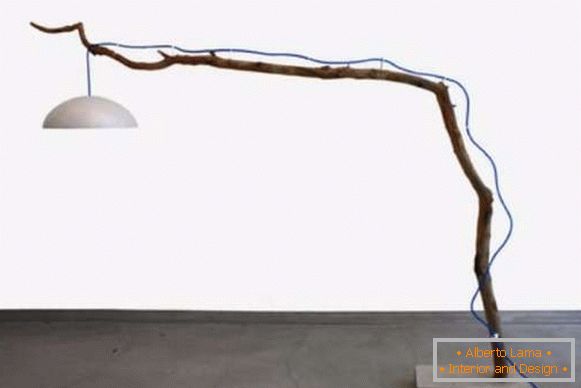 Podna svjetiljka s vlastitim rukama - fotografija podne svjetiljke