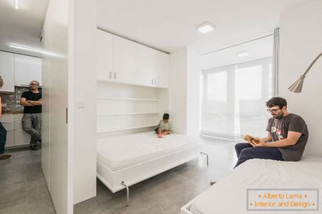 Pomoću zidnih transformatora možete stvoriti 2 odvojene spavaće sobe