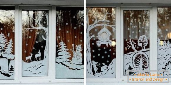 Lijepo i ukusno ukrašavamo prozore za Novu godinu