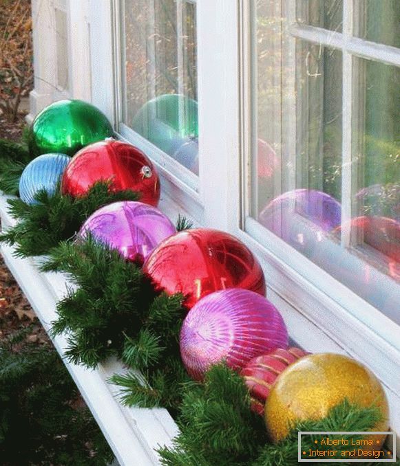 Kako ukrasiti prozor vlastitim rukama - novogodišnji dekor na fotografiji