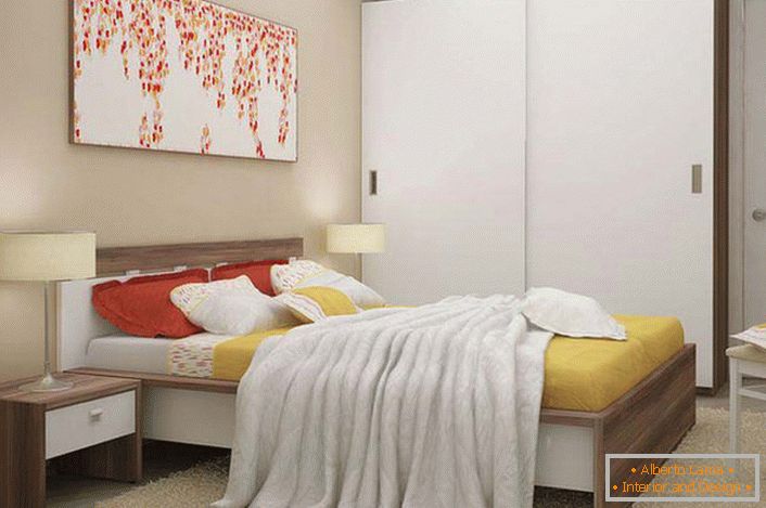 Lakonski i funkcionalni modularni namještaj su pravi izbor za malu spavaću sobu.