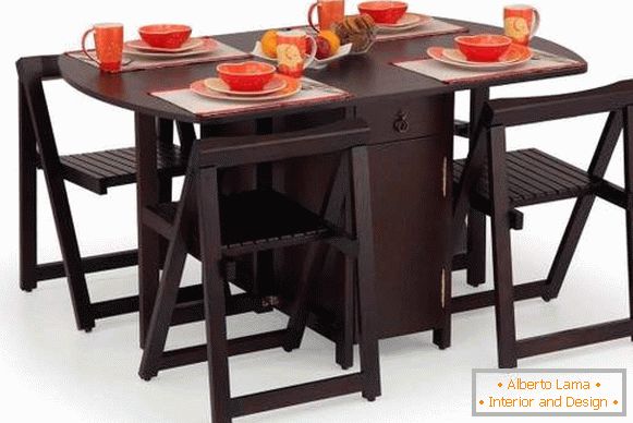 stol, kuhinja, sklopivi, drveni, foto 10