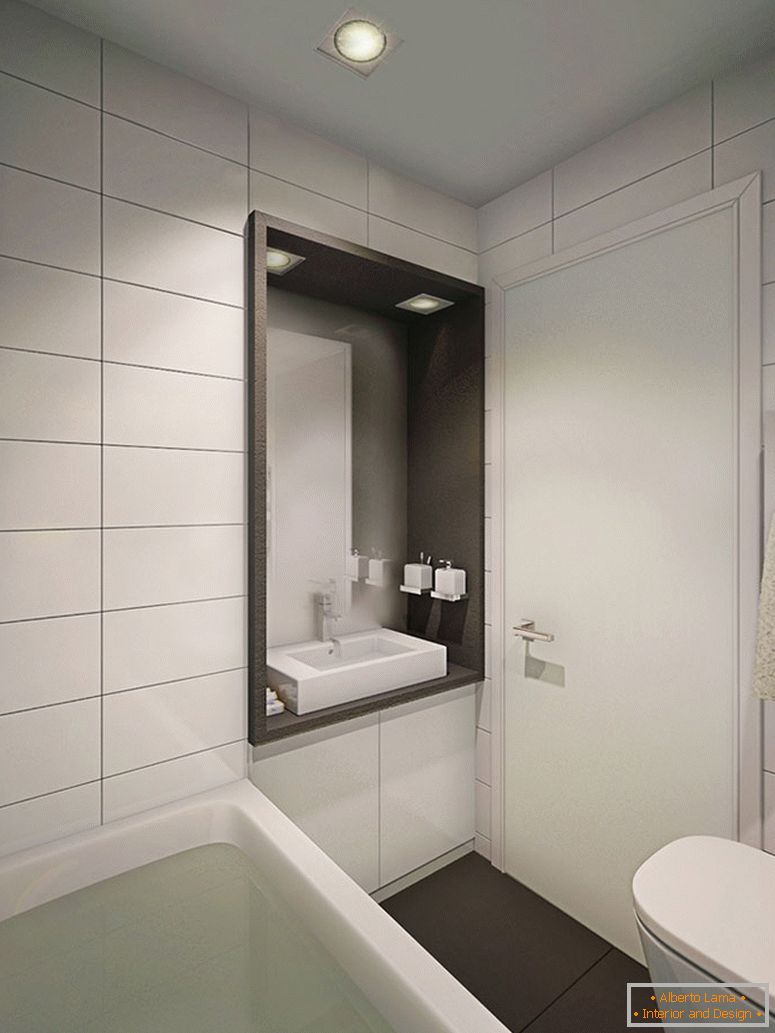 Interijer kupaonice u bijeloj boji