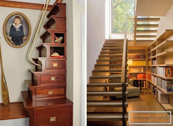 Kabinet ispod stepenica u privatnoj kući - fotografije najboljih ideja