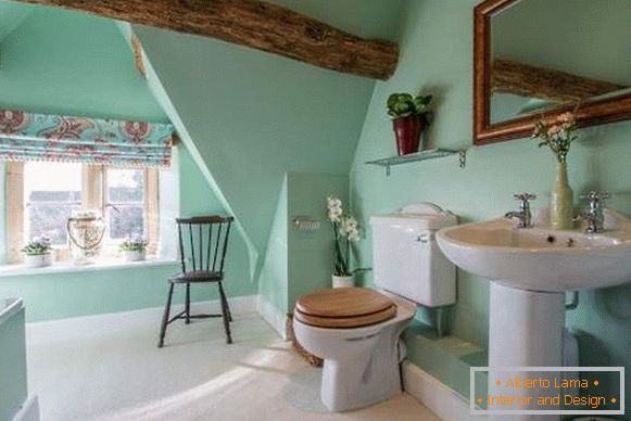 Prekrasni interijeri kupaonice - fotografija kupaonice u mentolastoj boji