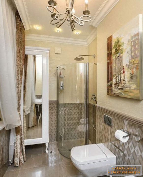 Prekrasne kupaonice - fotografija kombinirane kupaonice u stanu