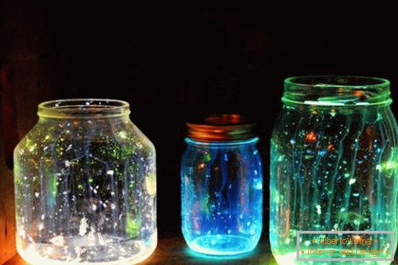 Ideje za kuću vlastitim rukama - fotografija fluorescentnog dekor