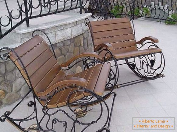stolice za ljuljanje od kovanog željeza, fotografija 31